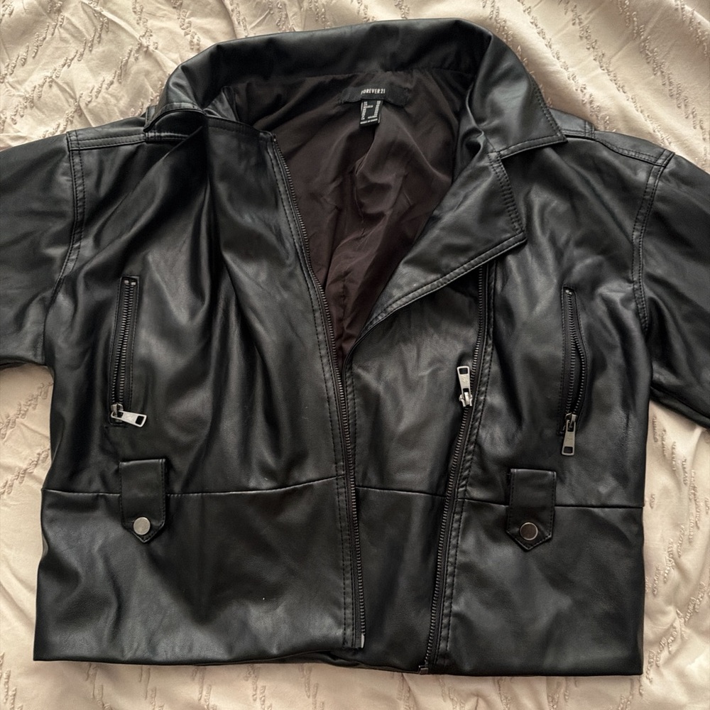 Forever 21 Black Leather Jacket